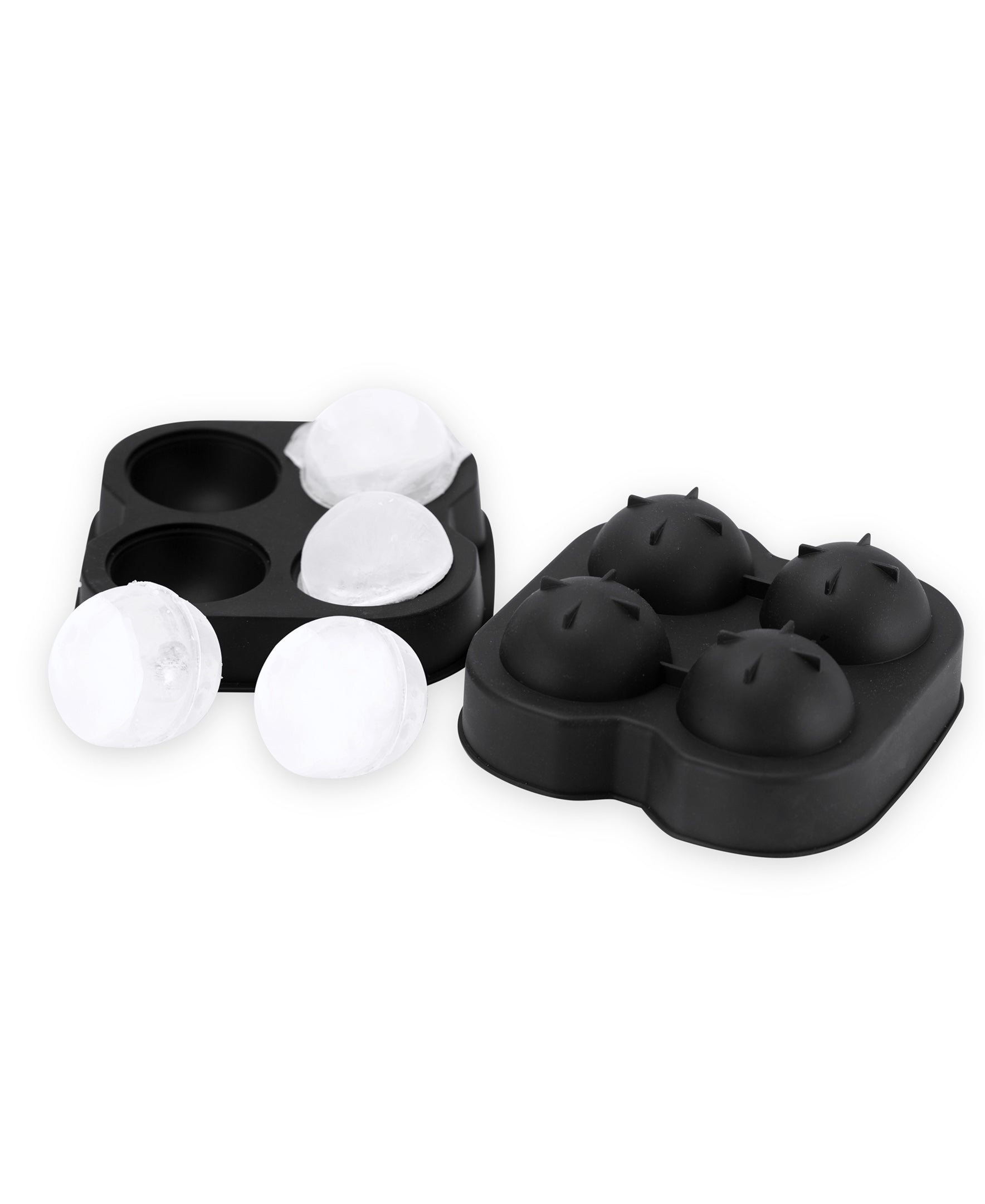Moule à glaçons XL rond en silicone noir