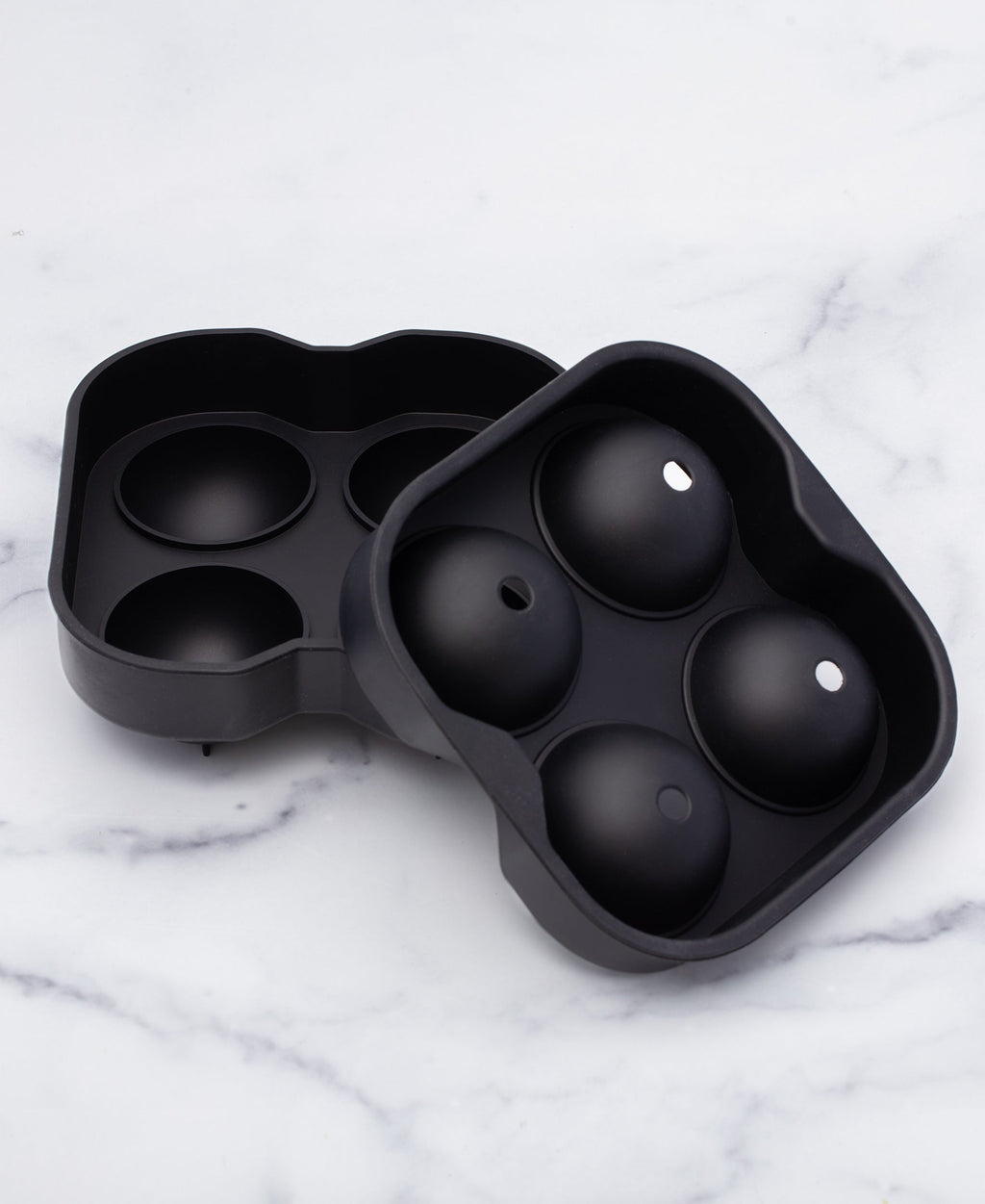 Moule à glaçons XL rond en silicone noir