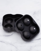 Moule à glaçons XL rond en silicone noir
