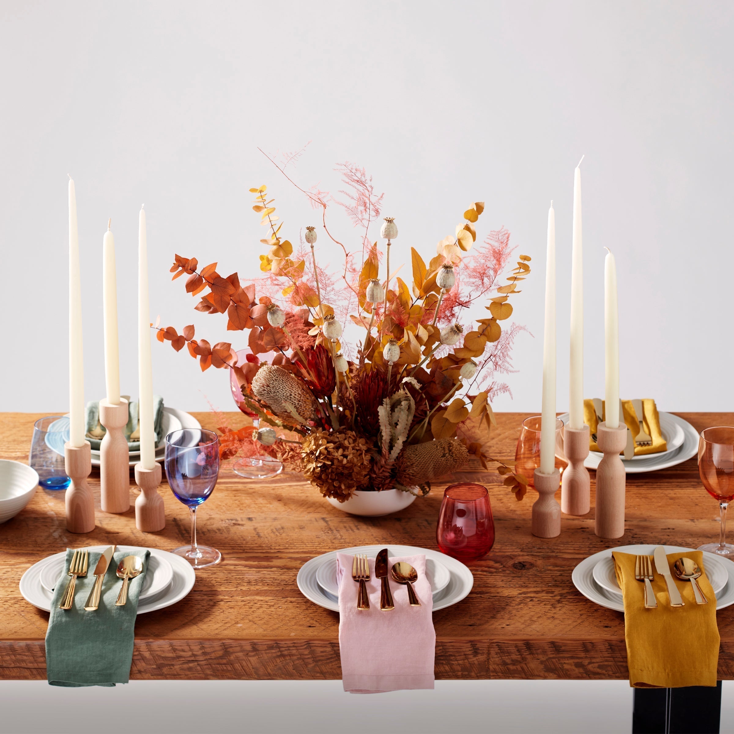 Ensemble de couverts Aptitude Champagne Satin 20 pièces