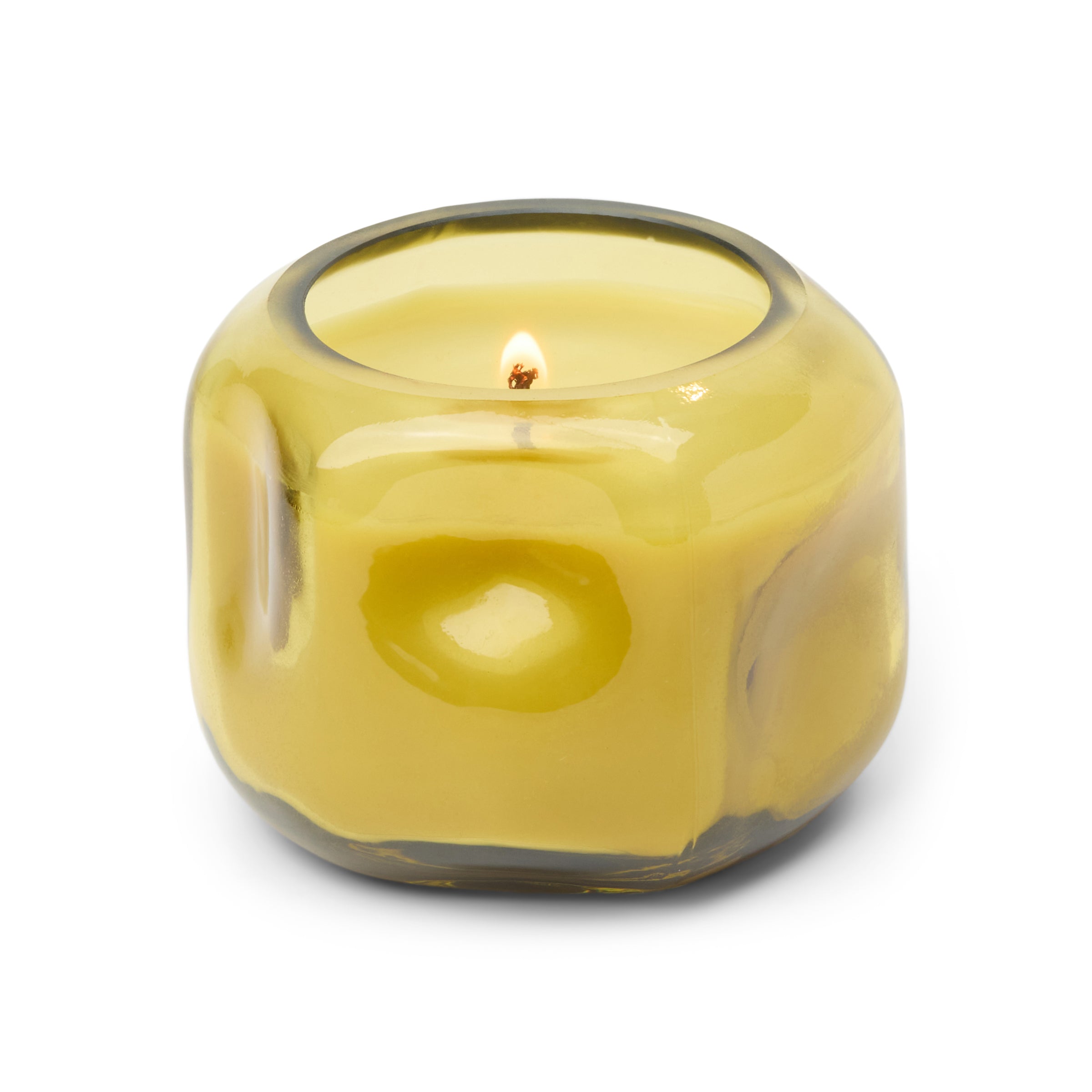 Bougie en cire de soja Basalt 5 oz, parfum Tabac Patchouli