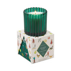 Bougie de Noël en cire de soja Sapin et sapin baumier, 128 g, coffret cadeau