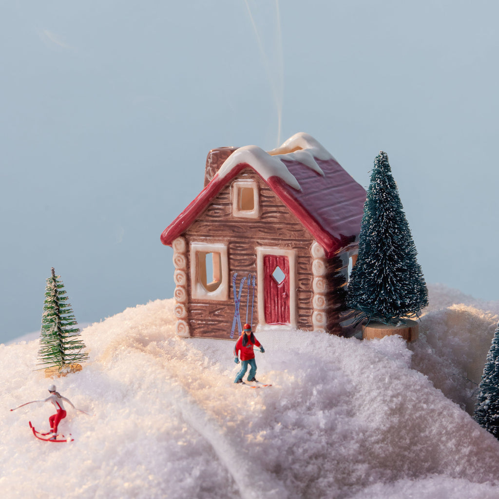 Porte-encens et bougie chauffe-plat Alpine Chalet