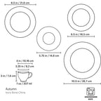 Service de table automne 5 pièces