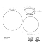 Service de table 12 pièces Bay Colors bleu