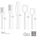 Ensemble de couverts 20 pièces Beacon Champagne Satin