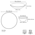 Service de table 12 pièces Blue Bay