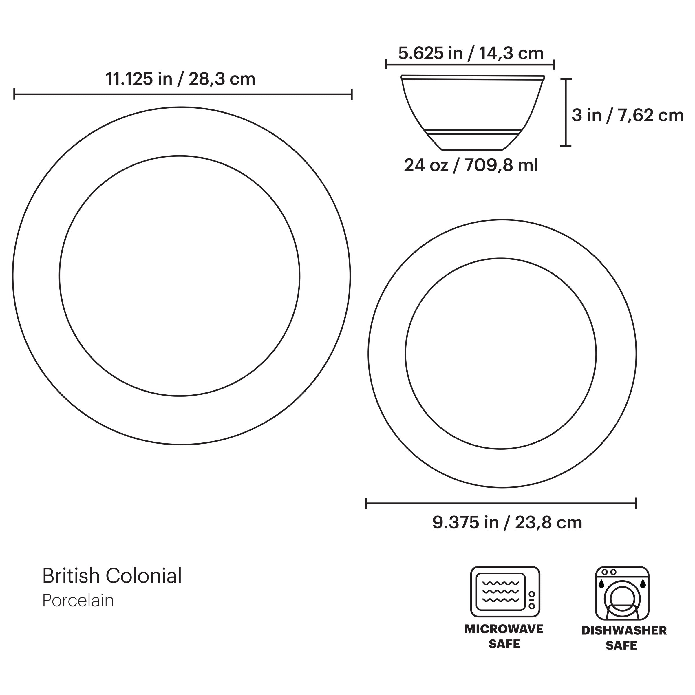 Service de table 12 pièces British Colonial Tradewind