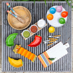 Ensemble de couverts 20 pièces avec manche en bambou